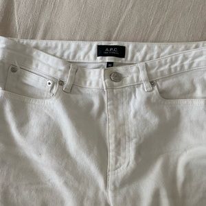 Apc high standard white denim